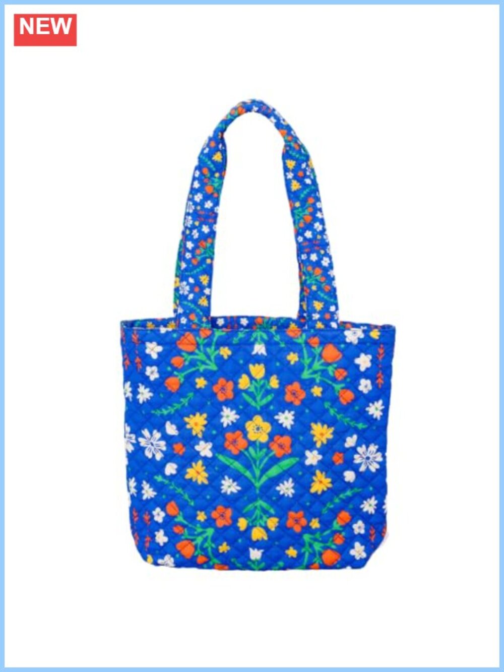 Quilted Cotton Tote Bag Large Shoulder Handbag Travel Work